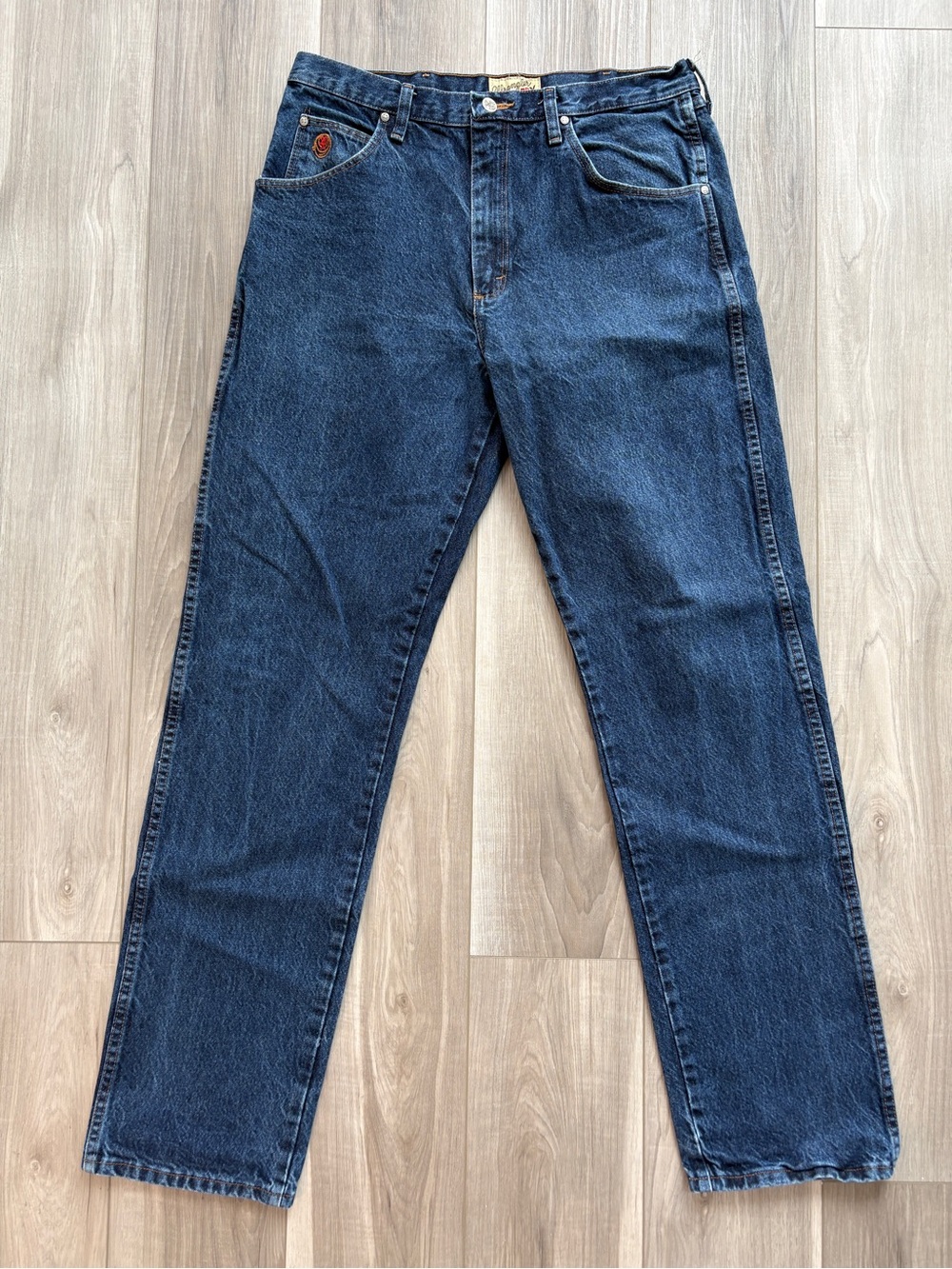 Wrangler Men's Dark Blue Denim Jeans